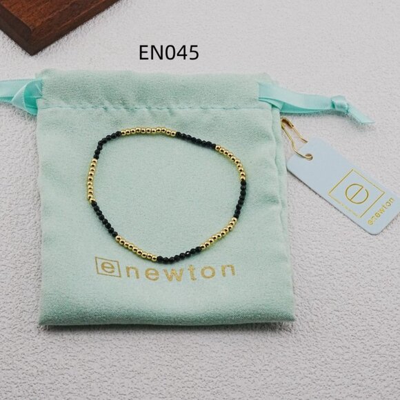 Enewton Black Glass Crystal & Gold Bead Bracelet - Picture 4 of 5